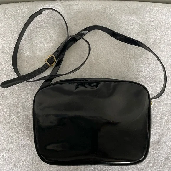 Salvatore Ferragamo Vintage Crossbody Bag Enamel Shoulder Vara - Picture 3 of 16